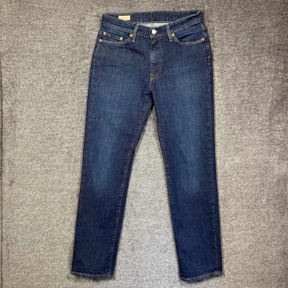 Levi's Premium 514 Jeans Mens 30x32 Straight Fit Dark Wash Indigo‎ Blue